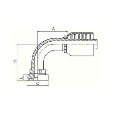 90°SAE 法蘭3000PSI 87691-RW